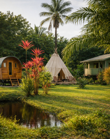 hébergements insolites et lodges au Royal Ranch Nature Évasion en Guyane
