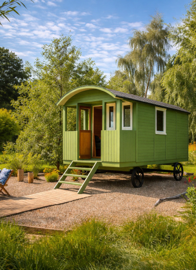 Roulotte nature – hébergement insolite au Royal Ranch Nature Évasion à Matiti en Guyane