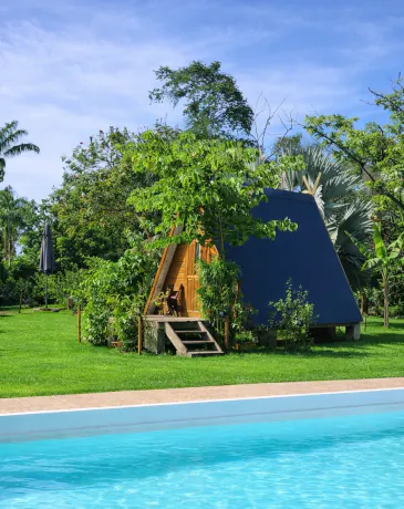 Carbet tipi en pleine nature au Royal Ranch Nature Évasion en Guyane