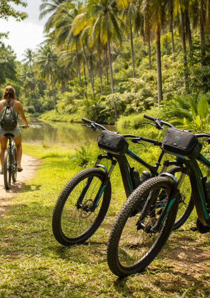 Balades en vélo électrique au Royal Ranch en Guyane